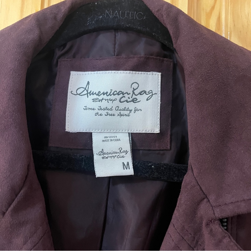 American Rag Purple Suede Jacket - Picture 3 of 8